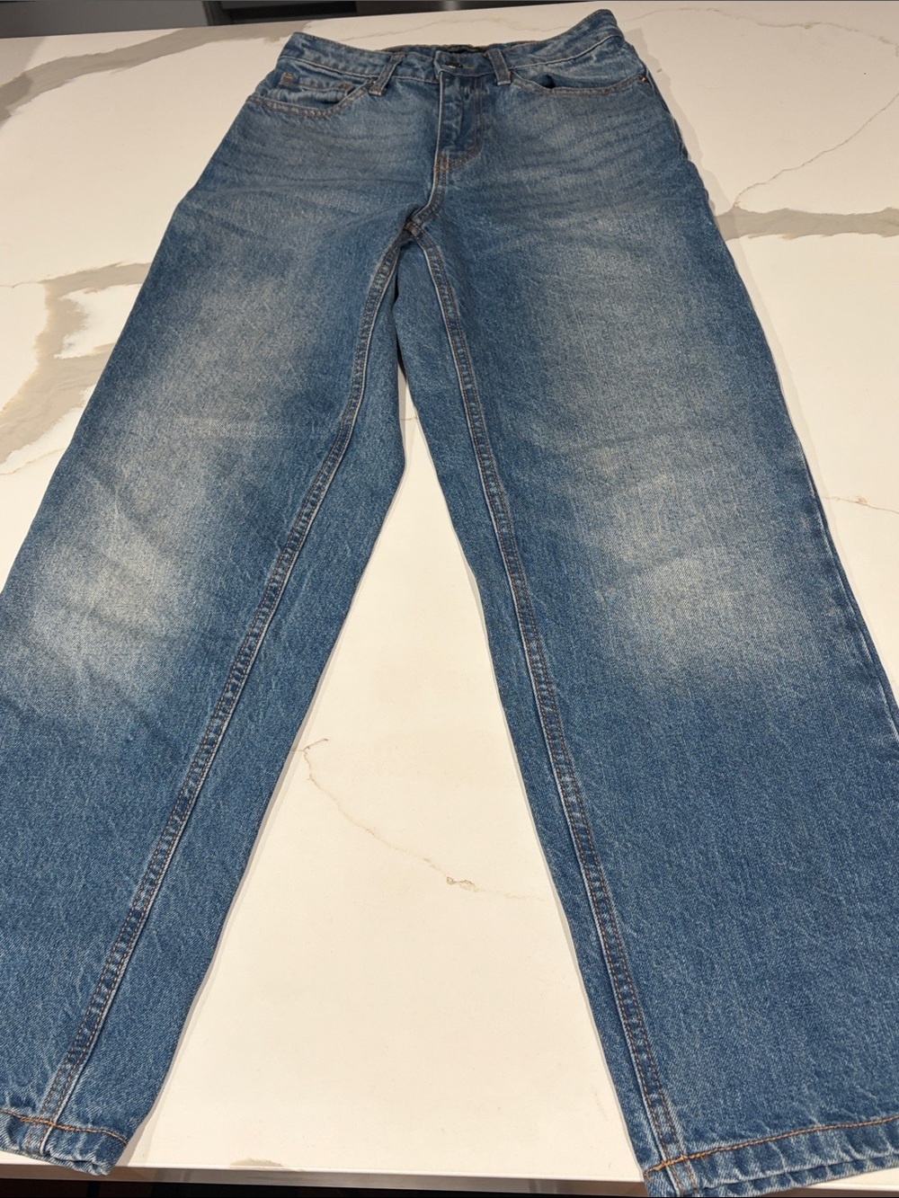 Classic Women's Blue Straight-Leg Jeans